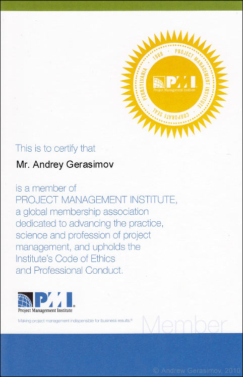 PMP certification
